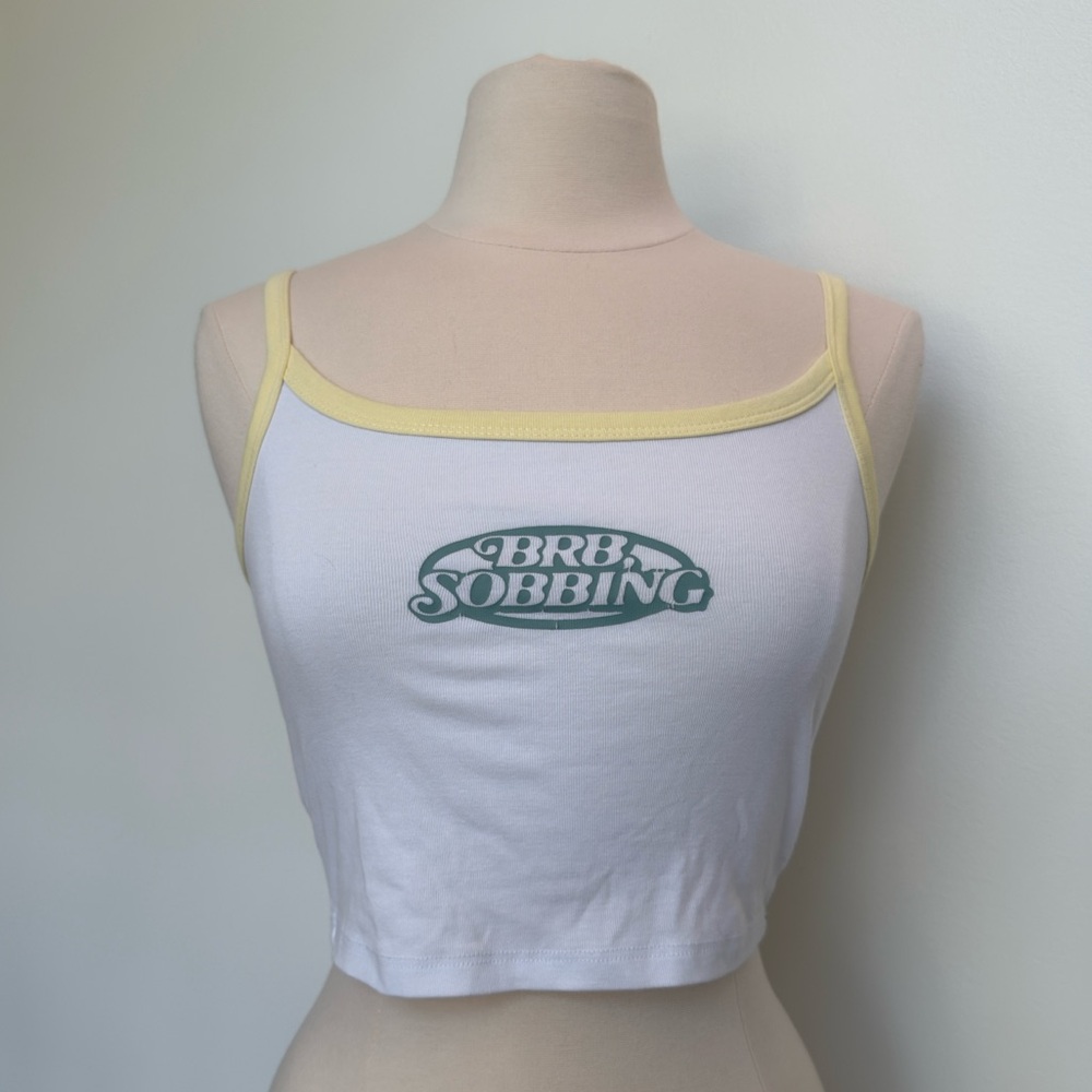 Mayfair ‘BRB Sobbing’ Baby Tank